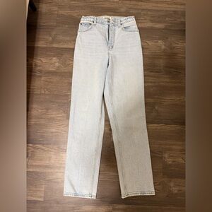 Classic 90s Straight Curvy Abercombie Light Blue Women's Jeans